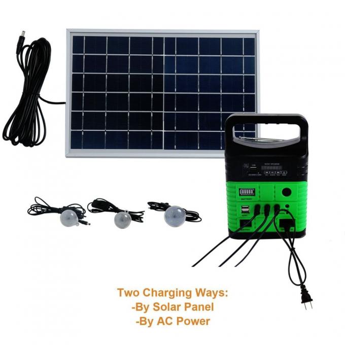 Solar FM Radio Solar Kit off Grid Solar System 10W Solar Home Light Kit Global Sunrise Lights 1