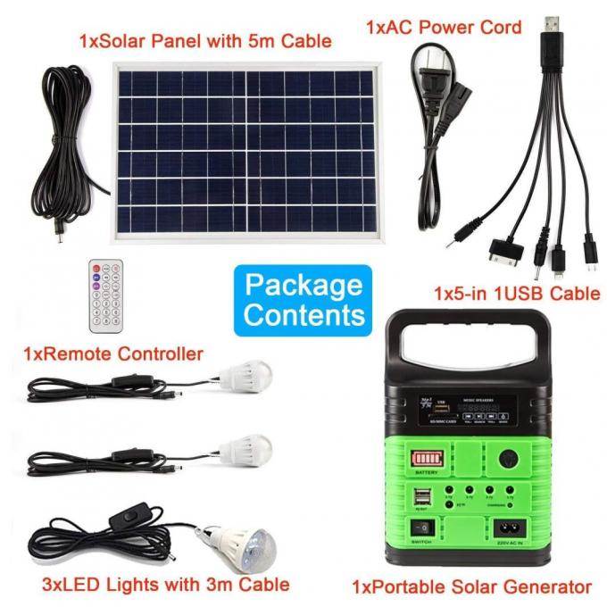 Solar FM Radio Solar Kit off Grid Solar System 10W Solar Home Light Kit Global Sunrise Lights 2
