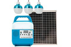 825-Przenośny domowy system oświetlenia słonecznego Mobilne zestawy ładujące 25 W Panel LED