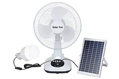 Przenośny słoneczny zewnętrzny wentylator elektryczny do ładowania na kempingu Power Bank 12 cali