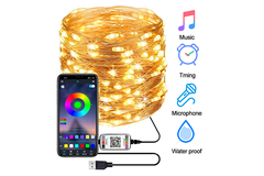 IP65 USB 6lm Dekoracyjne oświetlenie słoneczne Zasilane energią słoneczną String Garden Lights
